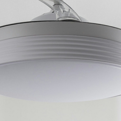 Modern Minimalist Ceiling Mounted Fan Light Creative LED Fan Light for Bedroom