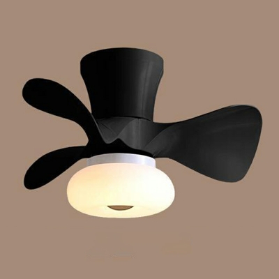 Nordic Minimalist Macaron Ceiling Mounted Fan Light Creative LED Fan Light
