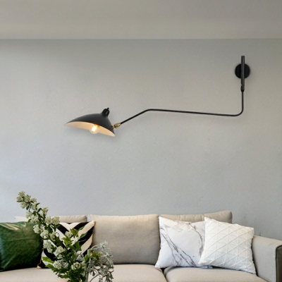 2 Head Long Arm Wall Lamp Creative Retro Living Room Study Bedside Iron Wall Lamp