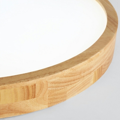 Acrylic Geometric Flush Mount Light Contemporary LED Ceiling Flush Mount in Wood