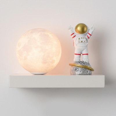 Creative Cartoon Astronaut  Wall Lamp Creative Moon Bedroom Bedside Wall Light