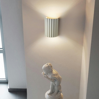 Modern Creative Bedside Wall Lamp Rectangle Shape Hotel Kid's Room Resin Wall Light