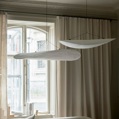 Pendant Light Modern Style Cloth Suspended Lighting Fixture for Living Room