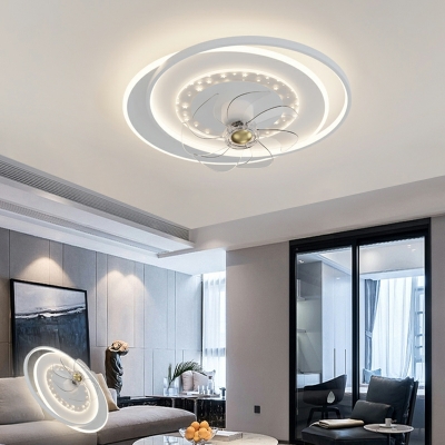 3 Light Flush Light Fixtures Minimalist Style Geometric Shape Metal Ceiling Mounted Lights