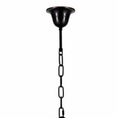 6 Light Pendant Chandelier Industrail Style Cage Shape Metal Hanging Light Kit