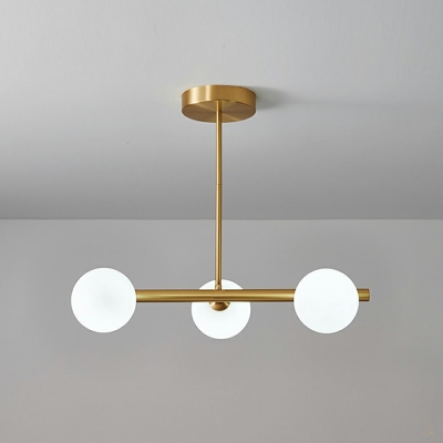 6 Light Pendant Chandelier Industrial Style Ball Shape Metal Hanging Lamps