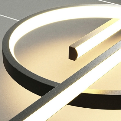 7 Light Pendant Light Fixtures Modern Style Tube Shape Metal Hanging Lamps