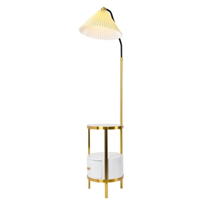 Floor Lamps Modern Style Cloth Standard Lamps for Bedroom