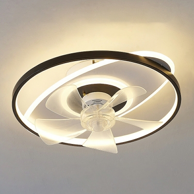 Modern Macaron Ceiling Lamp Creative LED Ceiling Mounted Fan Light