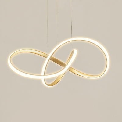 Modern Minimalist Line Chandelier Creative LED Chandelier for Living Room