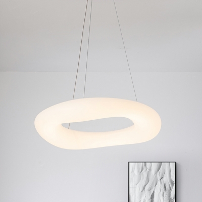 Modern Minimalist Round Chandelier Nordic Creative Living Room LED Chandelier