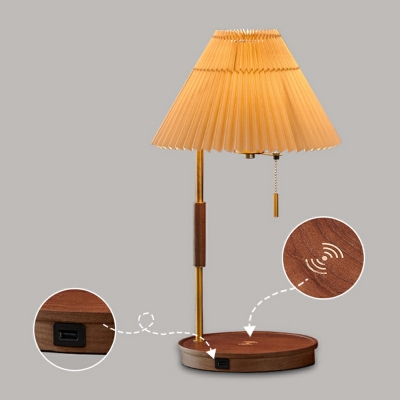 Modern Nightstand Lamps Bedside Reading Lamps Fabric for Bedroom