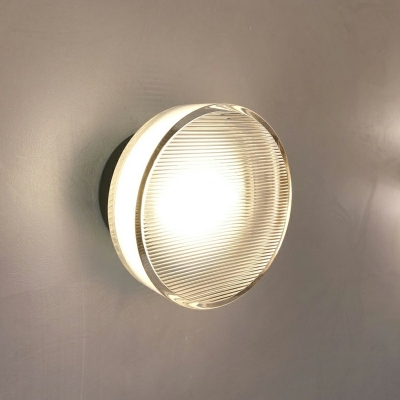 Round Wall Mount Lamp Art Acrylic Surface Wall Sconce for Hallway