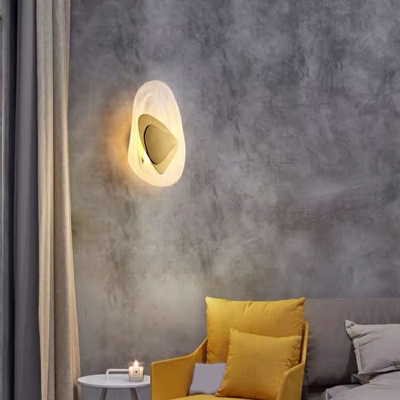 1 Light Wall Lighting Ideas Minimalist Style Geometric Shape Metal Sconce Light