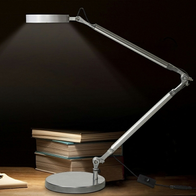1 Light Nightstand Lights Contemporary Style Round Shape Metal Night Table Light
