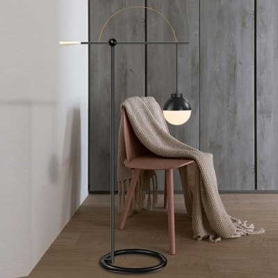1 Light Standard Lamps Contemporary Style Floor Lamps Glass for Living Room