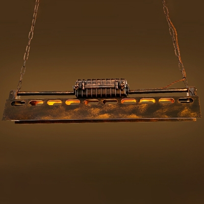 3 Light Pendant Light Kit Loft Style Cage Shape Metal Chandelier Lighting