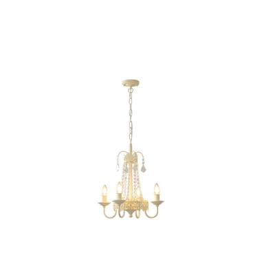 American Retro Crystal Chandelier Creative Candlestick Chandelier for Dining Room