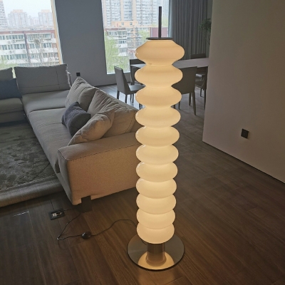 Floor Lamps Contemporary Style Glass Standard Lamps for Bedroom