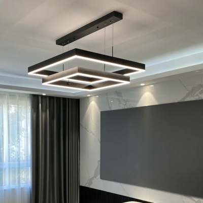 Nordic Light Luxury Chandelier Creative LED Multi Layer Chandelier for Living Room