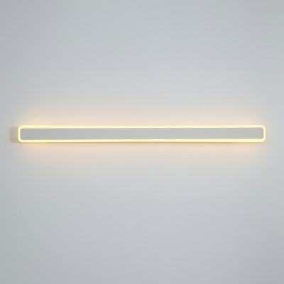 1 Light Wall Lighting Ideas Modernism Style Rectangle Shape Metal Sconce Lights