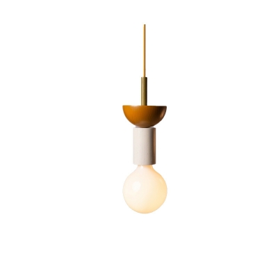 Modern Personality Single Pendant Creative Wood Art Design Hanging Lamp