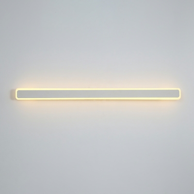 1 Light Wall Lighting Ideas Modernism Style Rectangle Shape Metal Sconce Lights