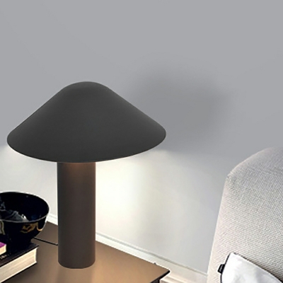 2 Light Nightstand Lights Contemporary Style Cone Shape Metal Night Table Light
