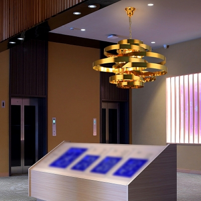 4 Light Pendant Light Fixtures Industrial Style Geometric Shape Metal Hanging Ceiling Lights
