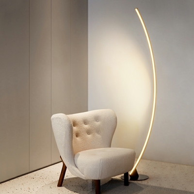 Nordic Simple Line Floor Lamp Personality Semicircle Floor Lamp for Bedroom