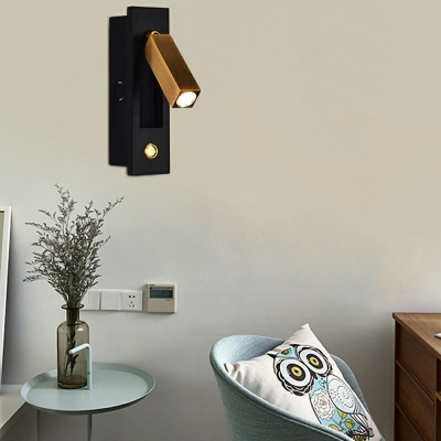 1 Light Wall Lighting Ideas Minimalist Style Tube Shape Metal Sconce Lights