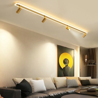 Modern Minimalist Rectangular Ceiling Lamp Creative LED Ceiling Lamp with Spotlight