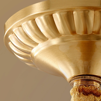 8 Light Pendant Light Fixtures Traditonal Style Bell Shape Metal Hanging Ceiling Lights