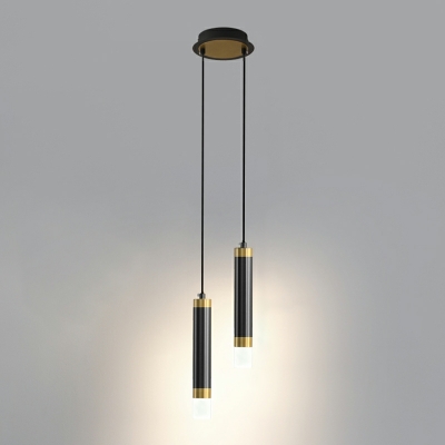 Modern Minimalist Cylindrical Single Pendant Creative LED Hanging Lamp