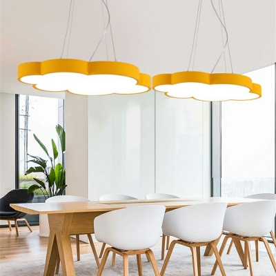 Modern Simple LED Hanging Lamp Cute Cloud Macaron Hanging Lamp