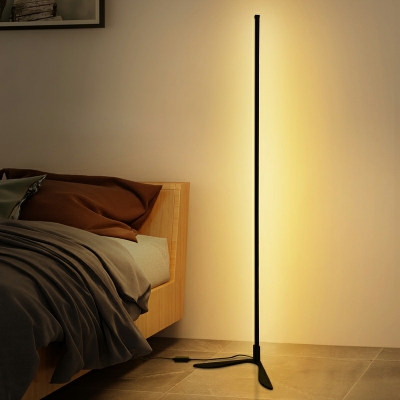1 Light Standard Lamps Modern Style Floor Lamps Acrylic for Bedroom