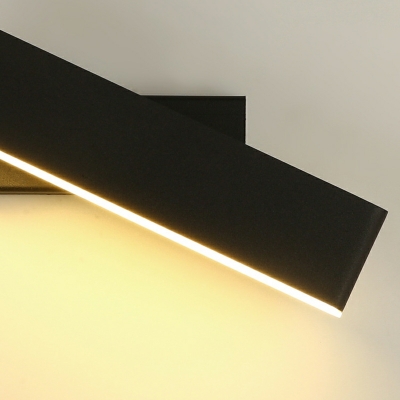 1 Light Wall Lighting Ideas Modern Style Rectangle Shape Metal Sconce Lights
