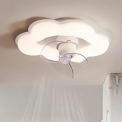Flush Mount Fan Light Kid's Room Style Acrylic Flush Mount Fan Lights for Bedroom