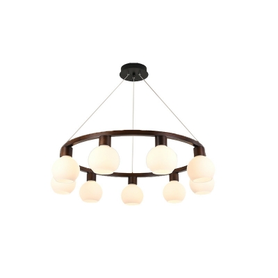 Globe Hanging Lamps Modern Style Glass Ceiling Pendant Light for Living Room