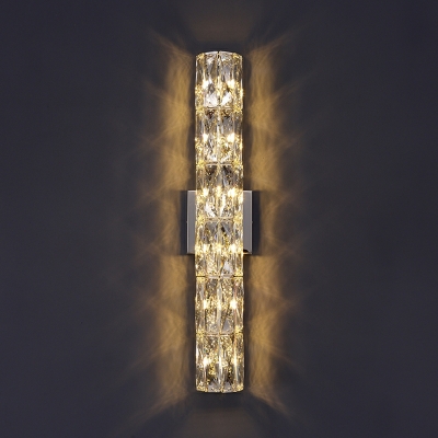 Modern Simple Light Luxury Wall Mount Fixture Creative Strip Crystal Wall Lamp