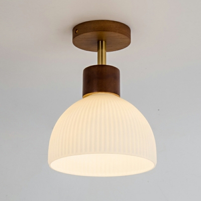 1 Light Ceiling Lamp Contemporary Style Geometric Shape Metal Flush Chandelier Lighting