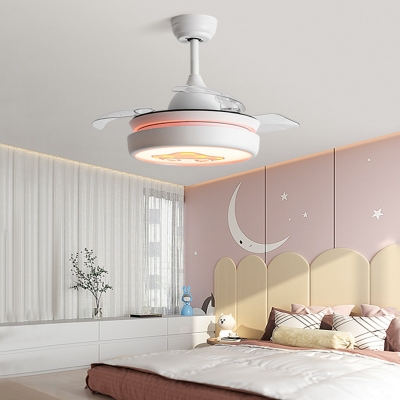 Modern LED Ceiling Lamp Creative Cartoon Pattern Ceiling Mounted Fan Light for Children Room