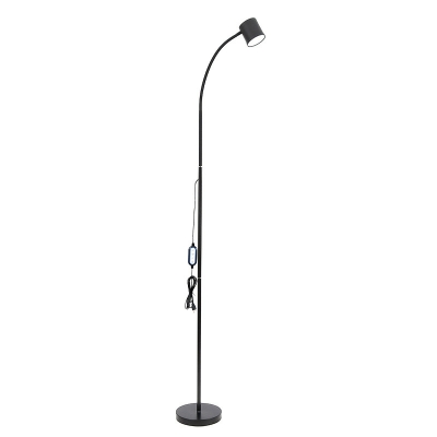Metal Black Standard Lamps Contemporary Style Floor Lamps for Bedroom