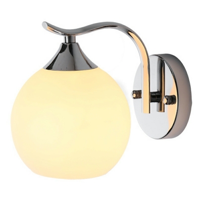 1 Light Wall Lighting Ideas Loft Style Globe Shape Metal Sconce Lights