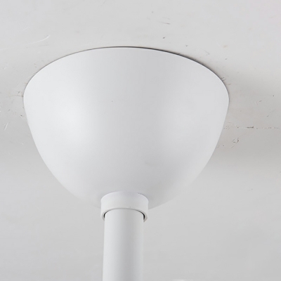 Nordic Minimalist LED Fan Light Creative Cartoon Ceiling Mounted Fan Light for Bedroom