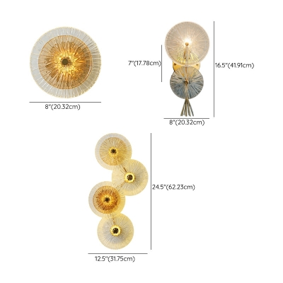 Contemporary Light Luxury Wall Mount Fixture Art Crystal Glass Wall Lamp