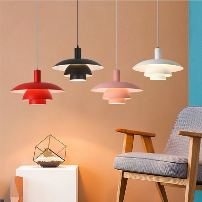 Hanging Lamps Kit Modern Style Ceiling Pendant Light Metal for Bedroom