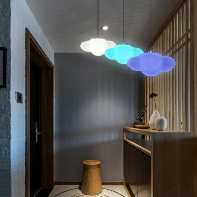 Nordic Minimalist Pendant Creative Fantasy Cloud Hanging Lamp for Children's Room