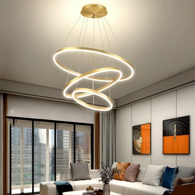 Flush Mount Light Modern Style Led Flush Mount Metal for Living Room