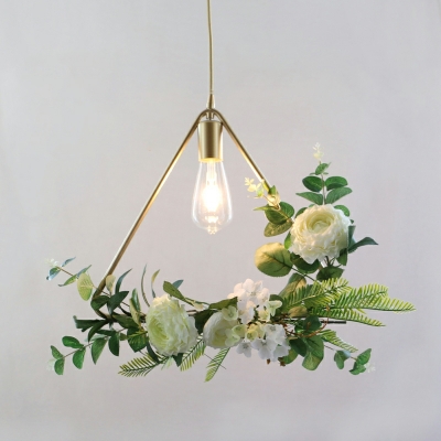 Industrial Floral Hanging Lamp Creative Plant Decorative Hanging Lamp